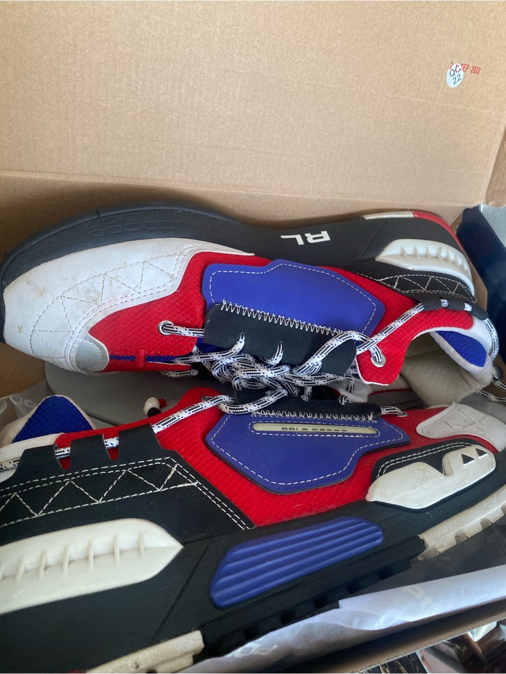 MAthletic Sneakers in Red, Blue & White